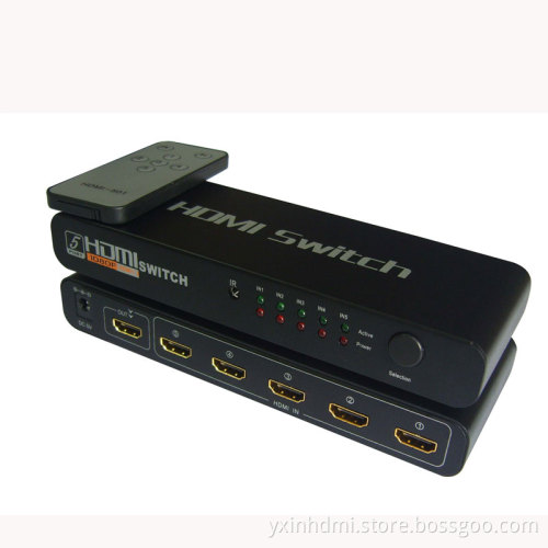 5 port HDMI SWITCH HDMI Switch with Remote